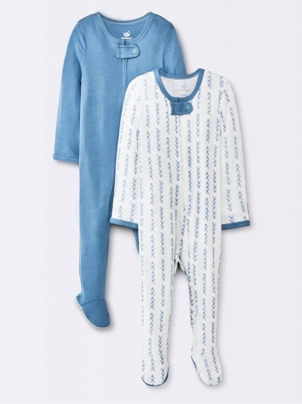 Cloud Island 2-Pack Baby Blue Footed Sleep ‘N Play